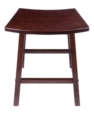 Katashi 23.78" Wood Fan Shape Counter Stool