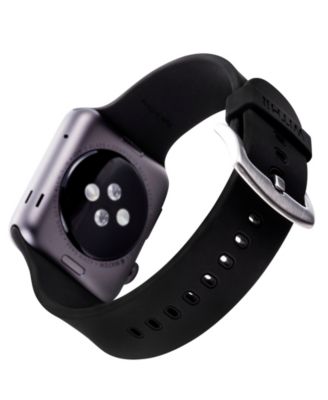 Black Smooth Silicone Band designed for Apple Watch&reg; 42mm (Series 10) & 38/40/41mm