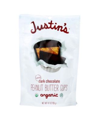 Justin's Organic Dark Chocolate Peanut Butter Cups  (6x4.7 OZ)
