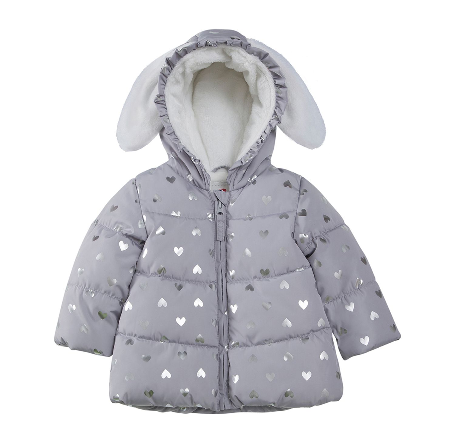 Baby Girls Soft Fleece Lined Puffer Jacket Winter Coat