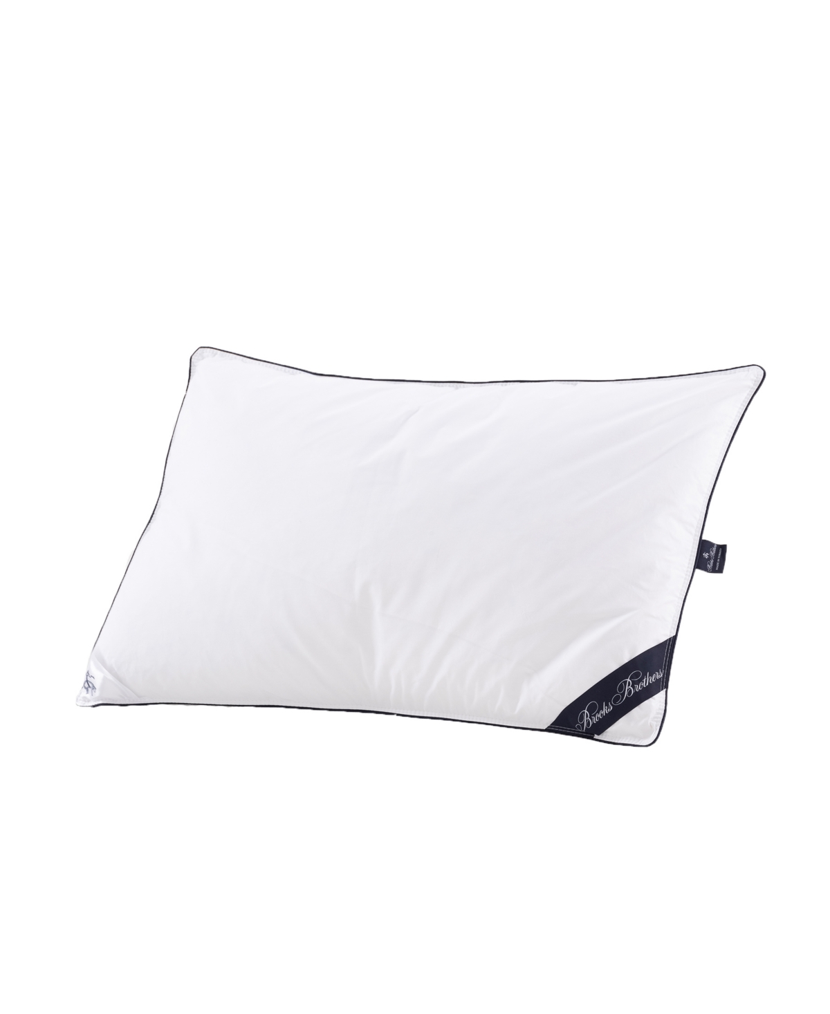 Brooks Brothers Down Cotton King Pillow In White