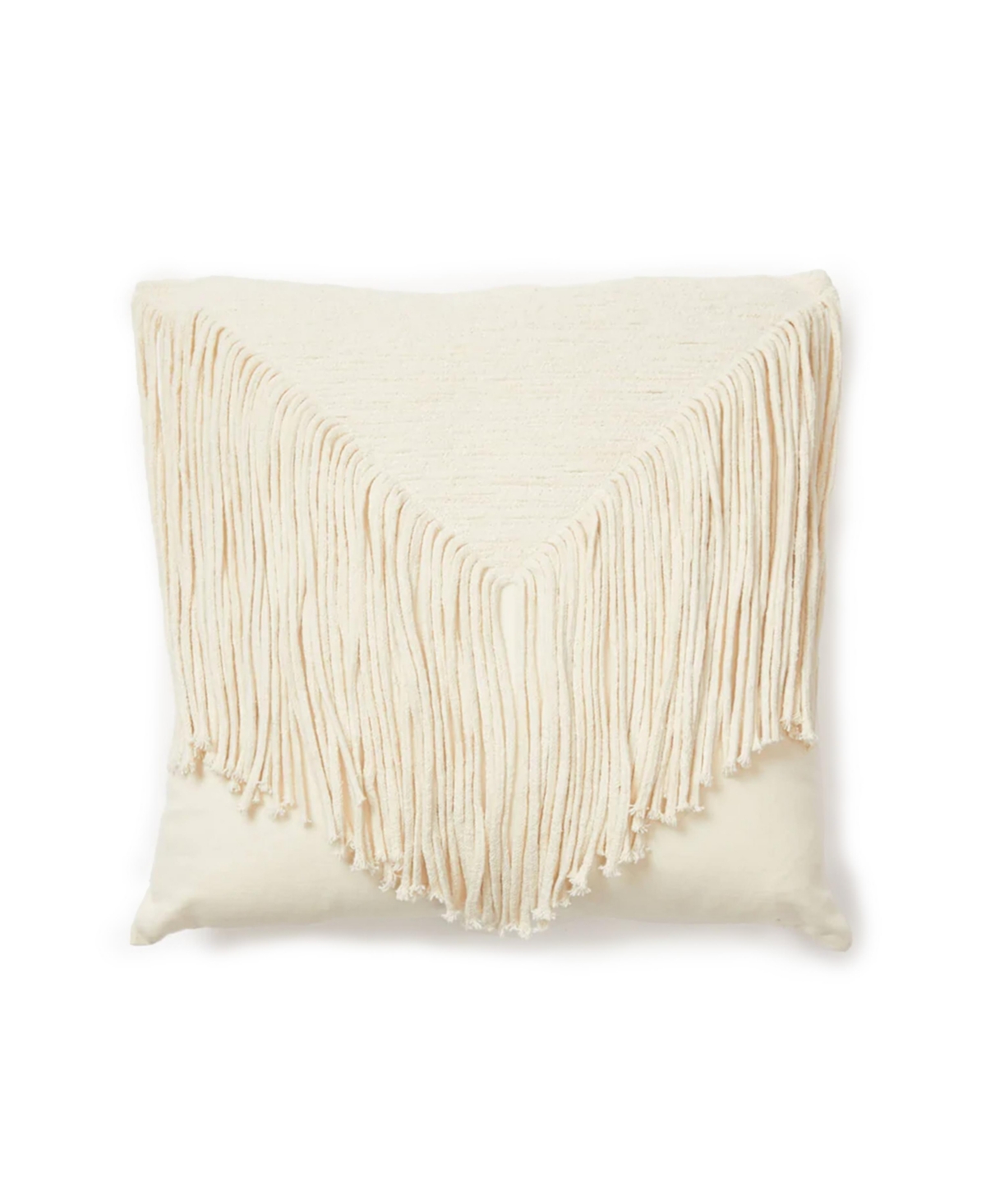 Dormify Desert Fringe Square Pillow, 20" X 20", Ultra-cute Styles To Personalize Your Room In Beige