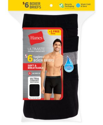 Men's ComfortSoft® 5 Pk+1 Free Moisture-Wicking Boxer Briefs