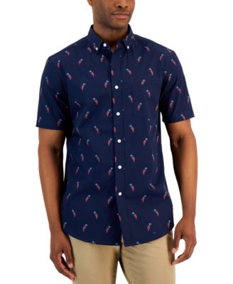 Club Room - Men's Parrots Poplin Shirt