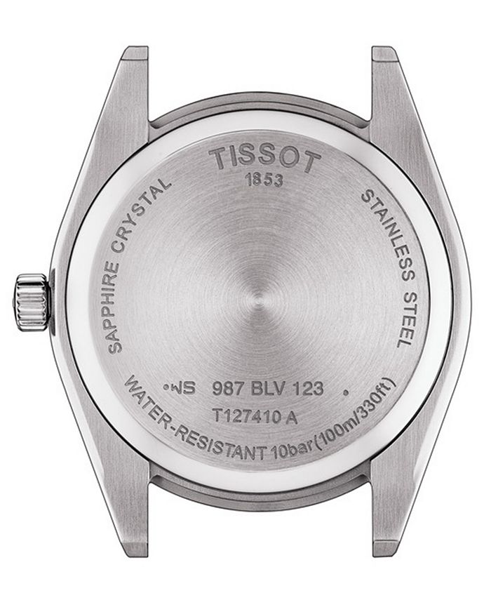Tissot - Men's Swiss T-Classic Gentleman Brown Leather Strap Watch Watch 40mm
