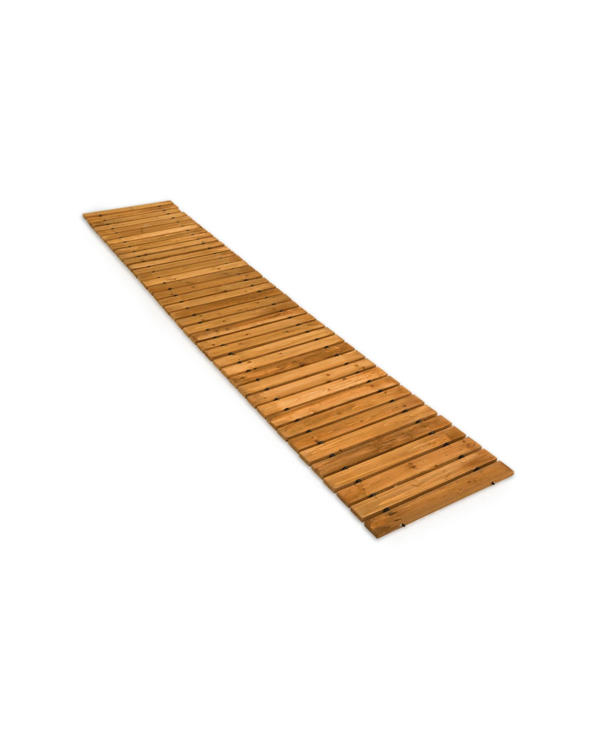6' Portable Wooden Pathway for Gardens - Brown
