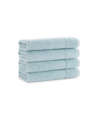 Luxury Turkish Hand Towels, 4-Pack, 600 GSM, Extra Soft  Plush, 18x32, Solid Color Options with Dobby Border