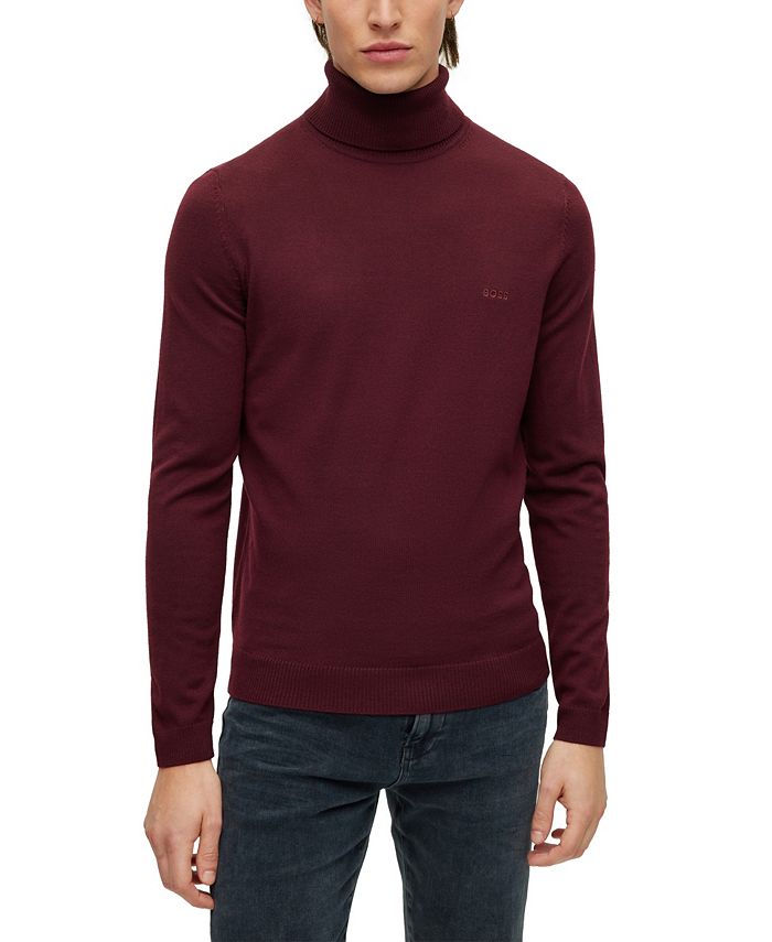 Hugo boss slim fit extra fine merino online