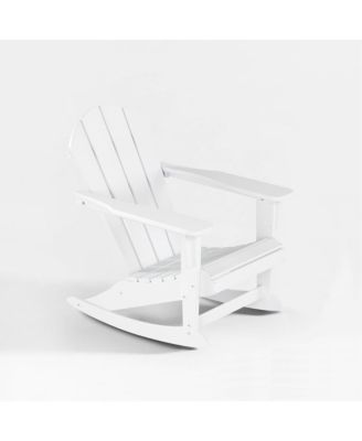 Outdoor Patio Shell-back Adirondack Dining Chair All Weather