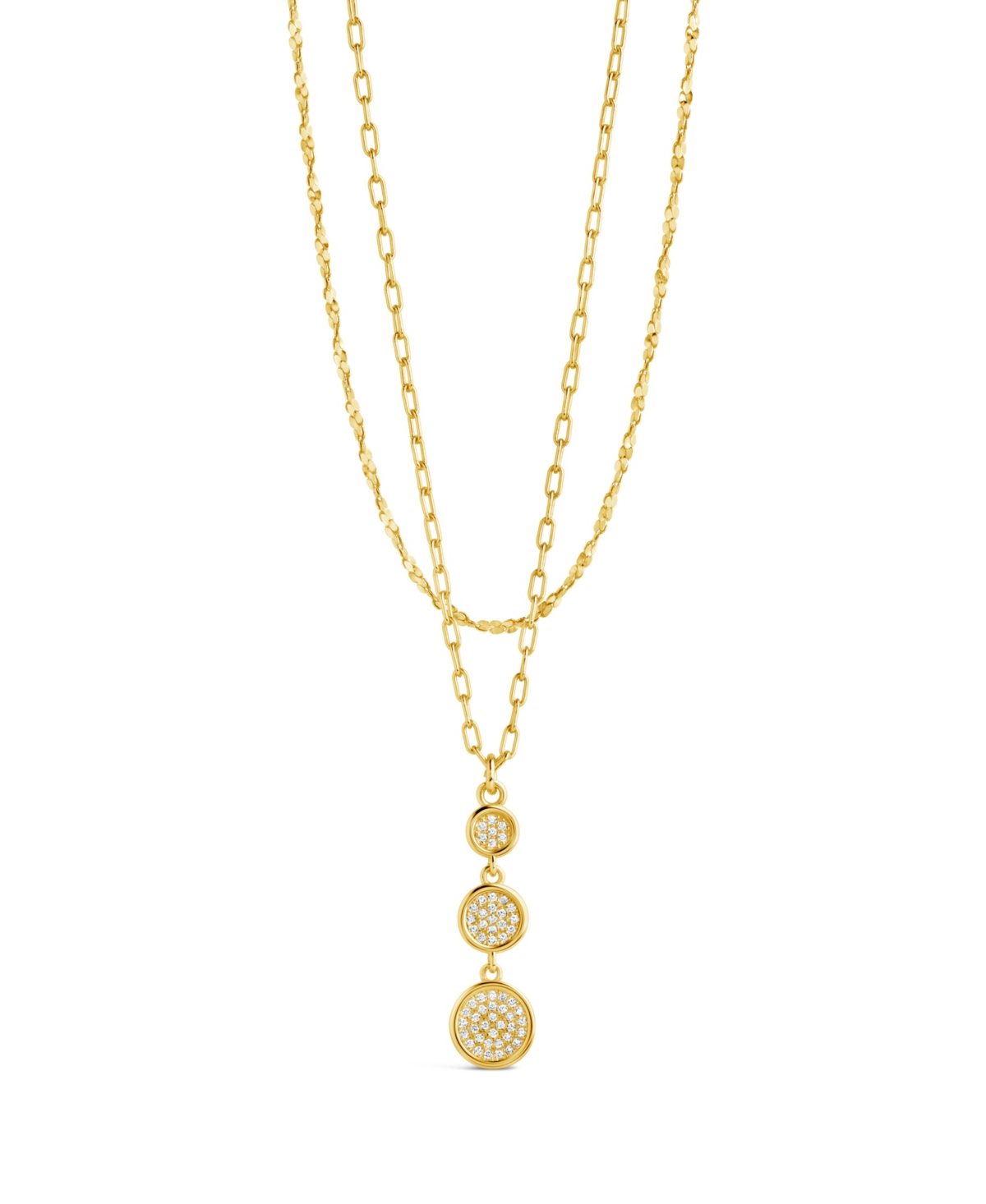 Shop Sterling Forever Amy Layered Necklace In Gold