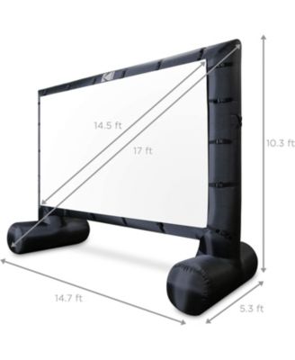 Inflatable Projector Screen, 17ft Blow Up Outdoor Movie Screen