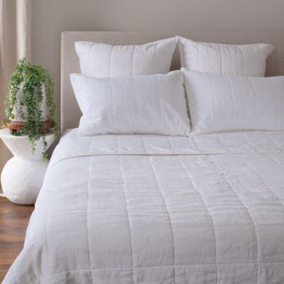 French Linen Quilt & Sham 3pc  Set - King/California King