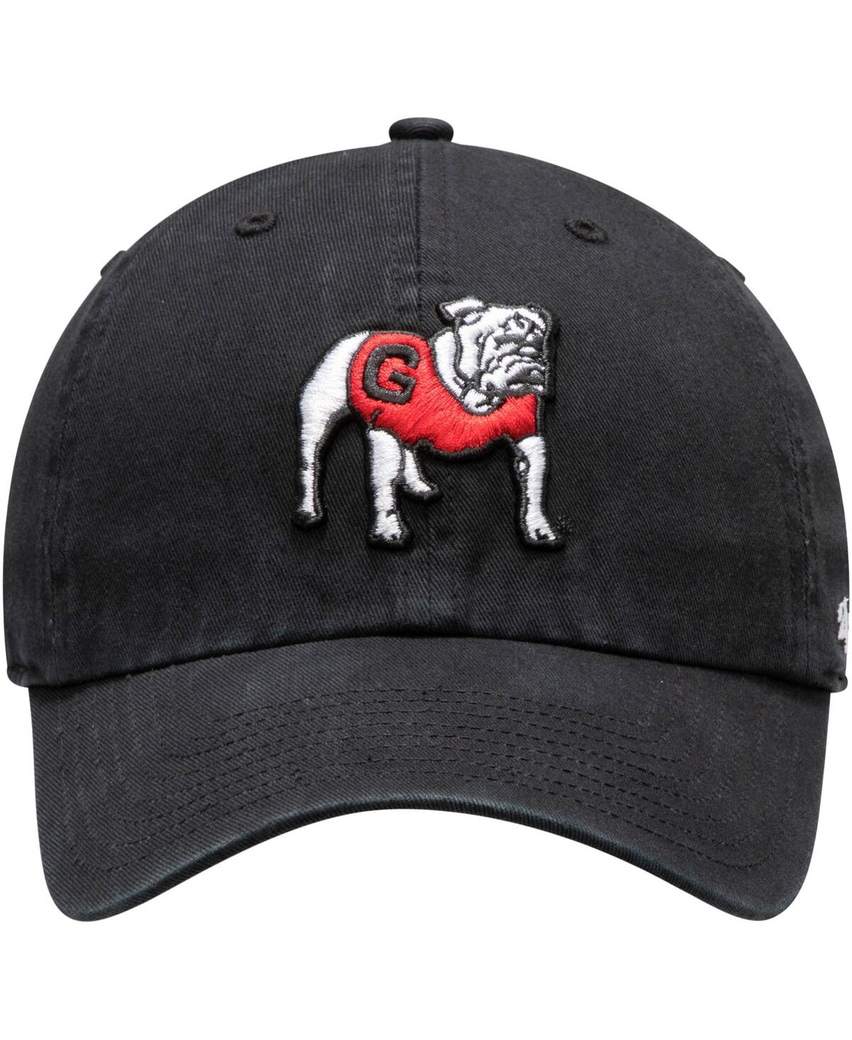 Men's '47 BrandGeorgia Bulldogs Dawg Clean Up Adjustable Hat - Black