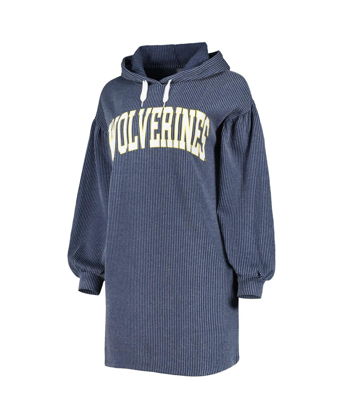 Shop Gameday Couture Women's  Navy Michigan Wolverines Game Winner Vintage-like Wash Tri-blend Dress