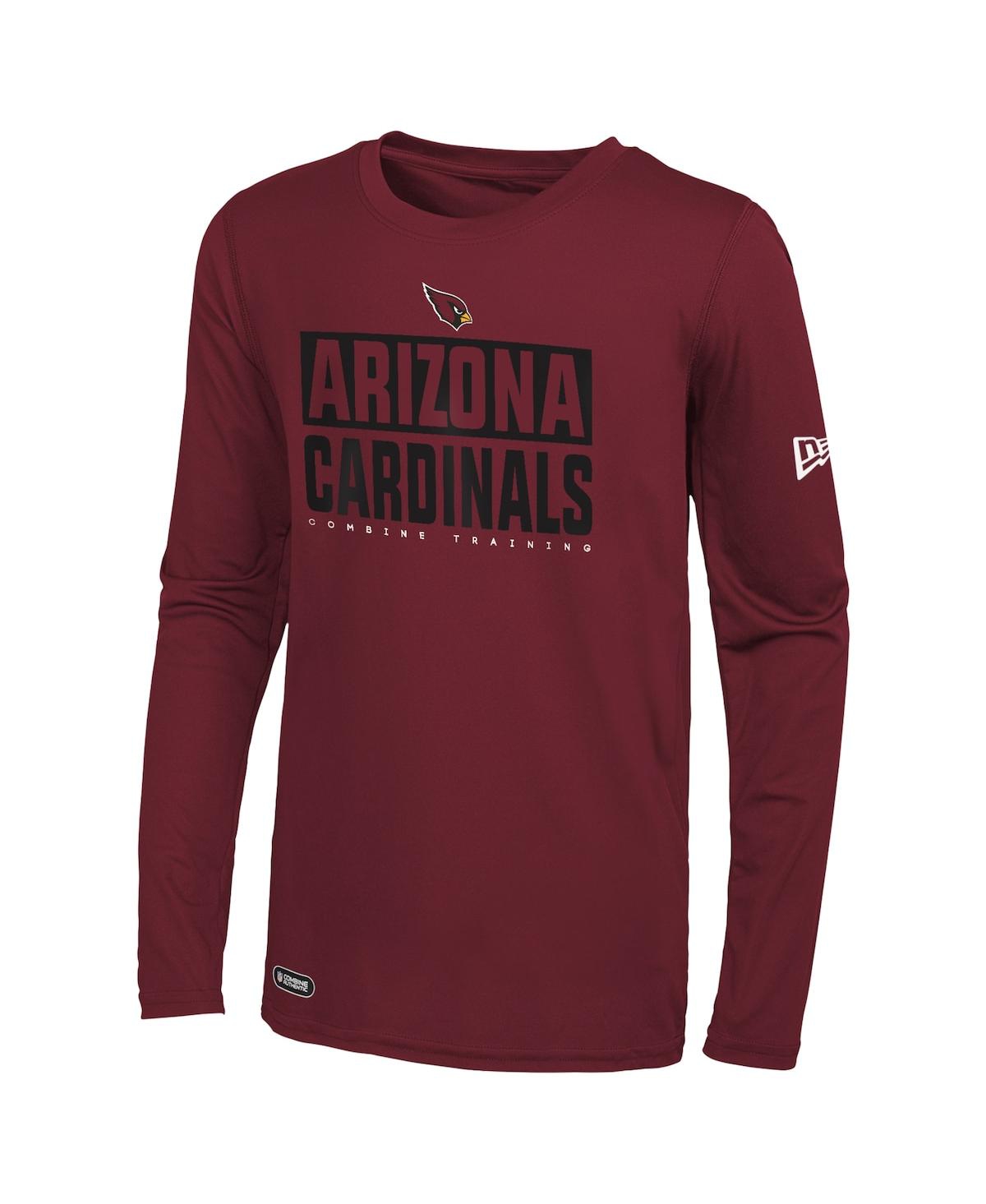 New Era Men's  Cardinal Arizona Cardinals Combine Authentic Offsides Long Sleeve T-shirt