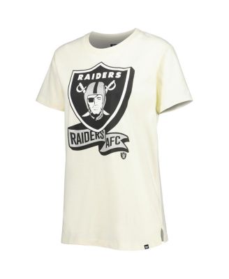 Women's Cream Las Vegas Raiders Chrome Sideline T-shirt