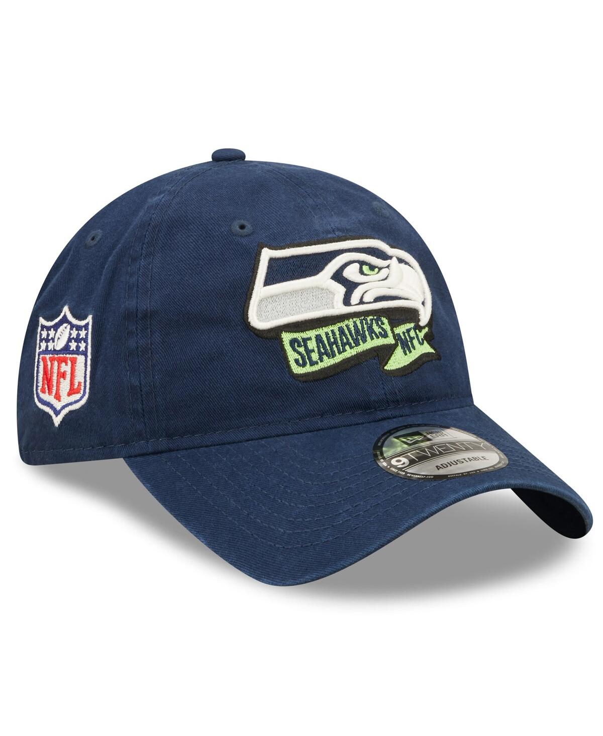 Shop New Era Big Boys  College Navy Seattle Seahawks 2022 Sideline Adjustable 9twenty Hat