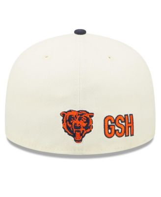 New Era Men's Cream, Navy Chicago Bears 2022 Sideline 59FIFTY Fitted ...