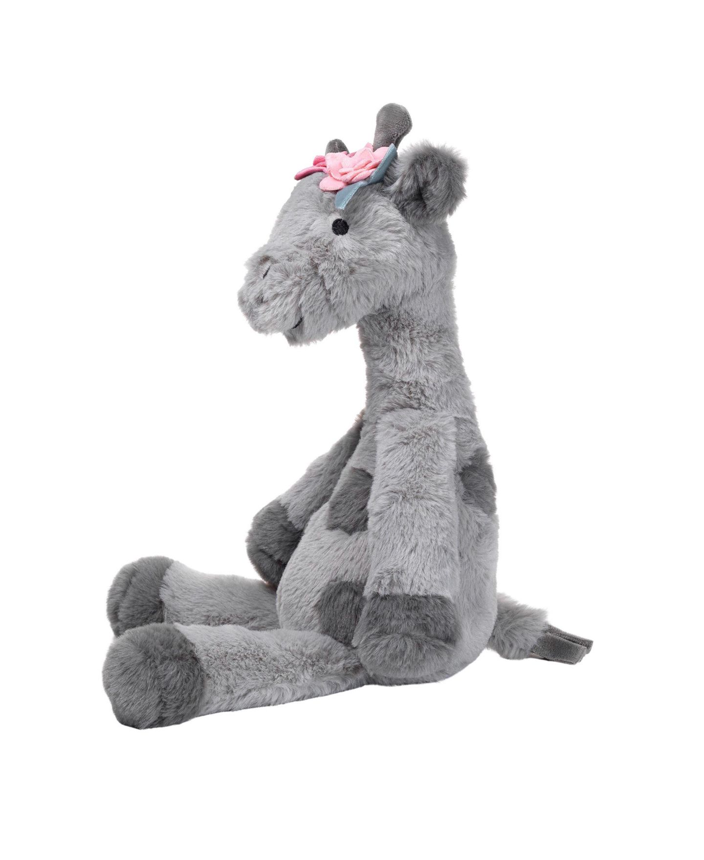 Детская мягкая игрушка Lambs & Ivy Giraffe Skylar 12" High-Pile Minky Plush, цвет: Серый — фото 3