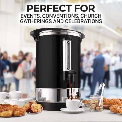 Premium 100 Cup Commercial Coffee Urn - Large Coffee Dispenser