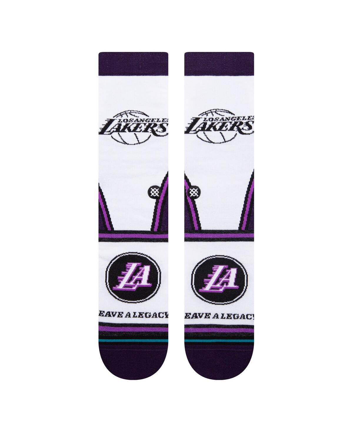 Shop Stance Men's  Los Angeles Lakers 2022/23 City Edition Crew Socks In White