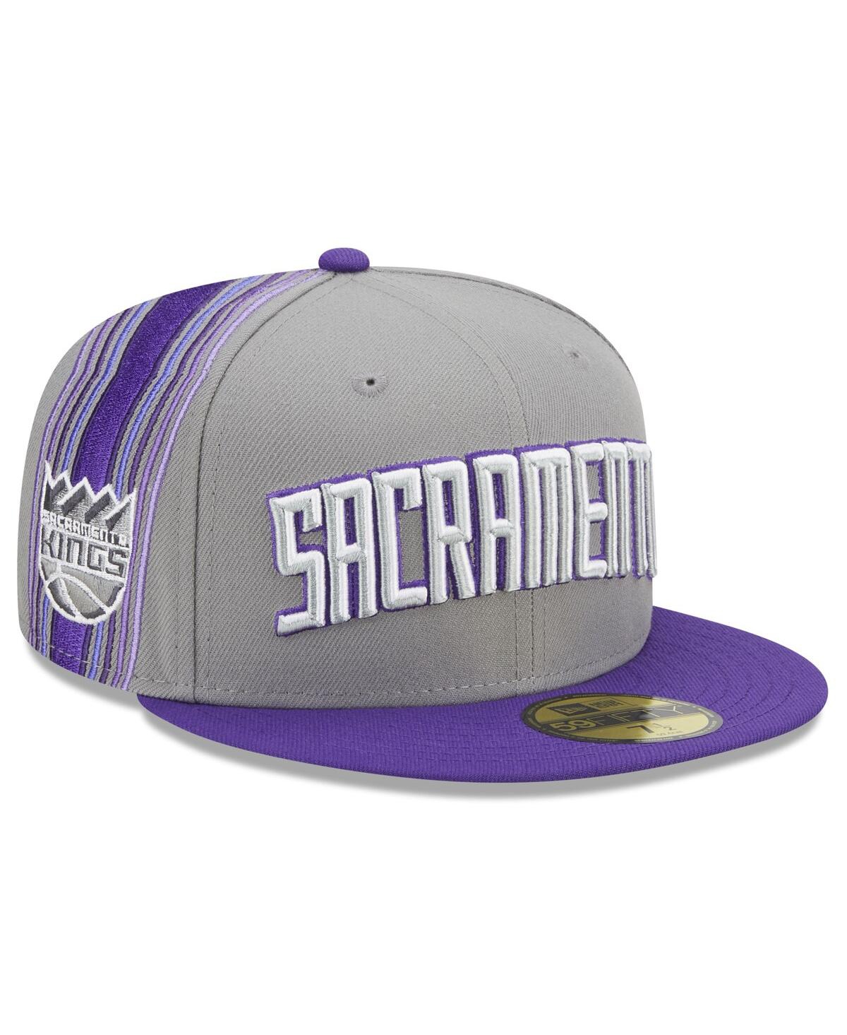 Men's New EraSacramento Kings 2022/23 City Edition Official 59FIFTY Fitted Hat - Purple