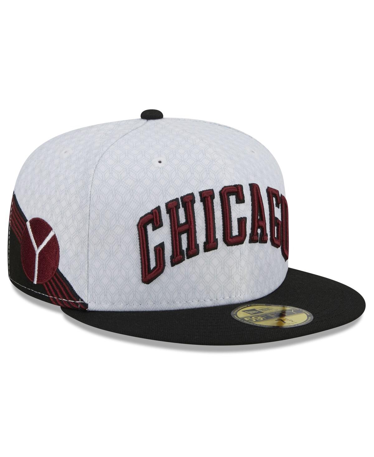 Shop New Era Men's  Black Chicago Bulls 2022/23 City Edition Official 59fifty Fitted Hat