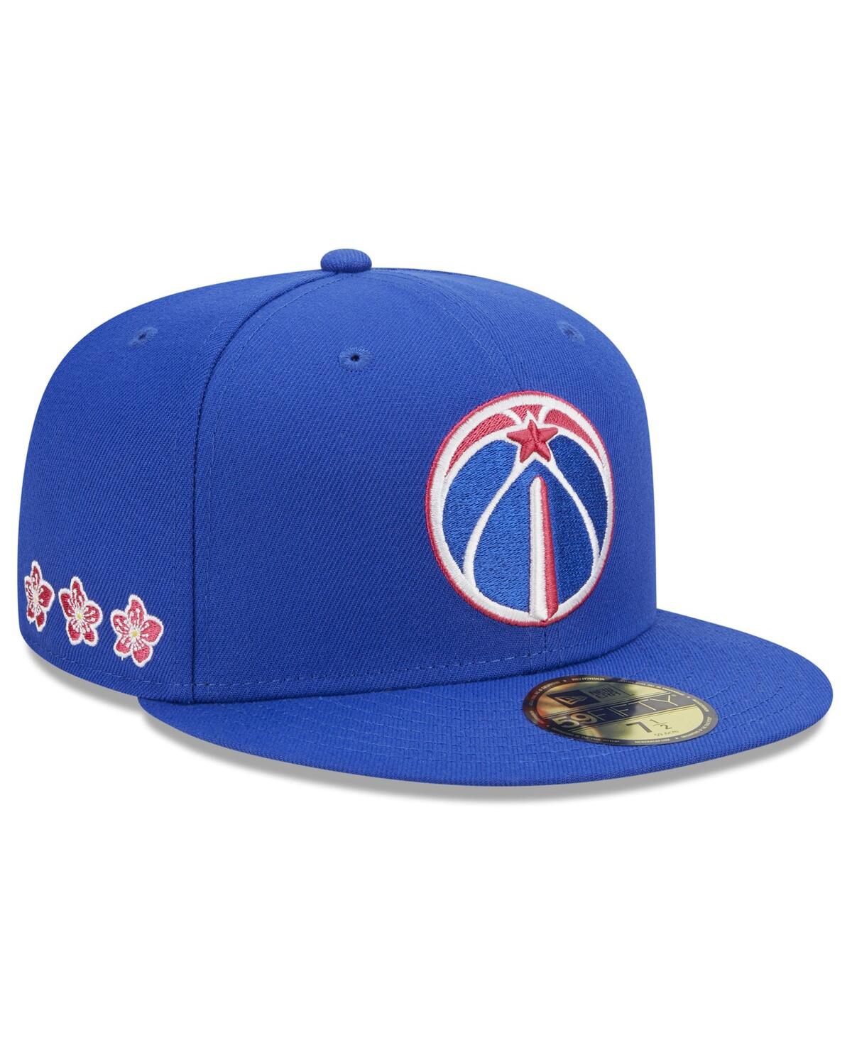 Shop New Era Men's  Blue Washington Wizards 2022/23 City Edition Alternate Logo 59fifty Fitted Hat