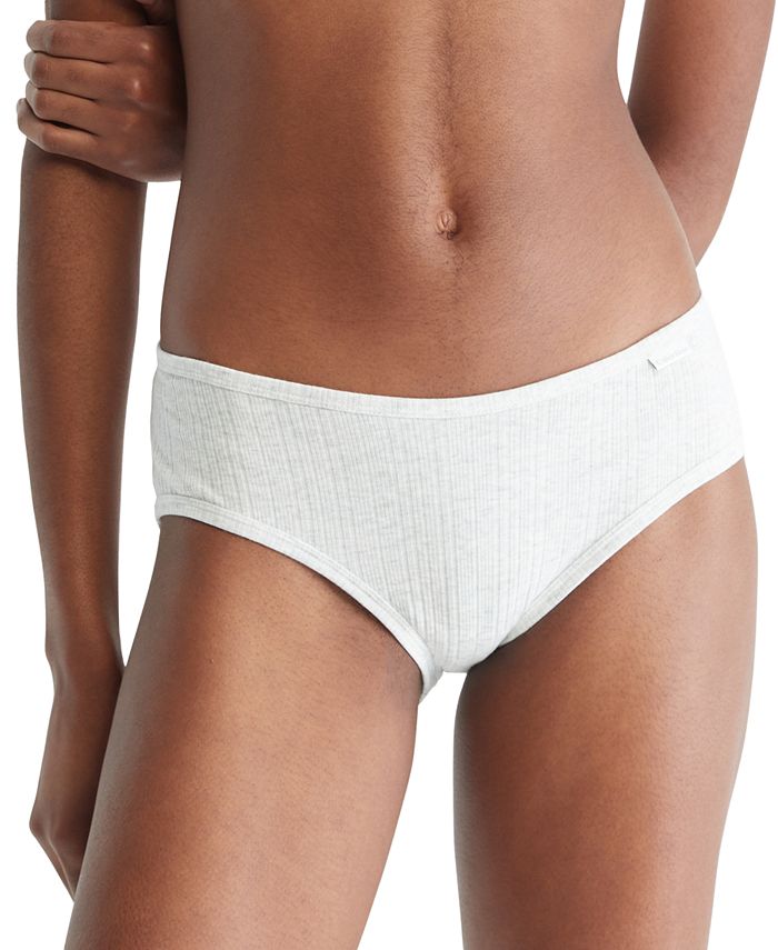 Calvin Klein Women's Ribbed Hipster Underwear QD3924 - Macy's