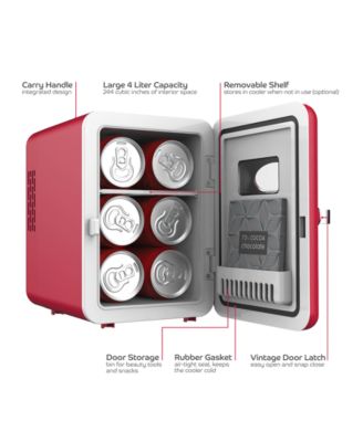 Tzumi Polar Bear Retro 4-Liter Mini Cooler Mini Fridge - Macy's