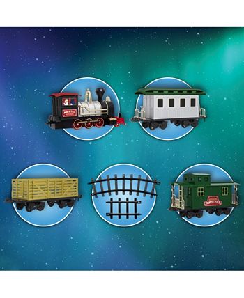 Blue hat toy company cheap christmas train