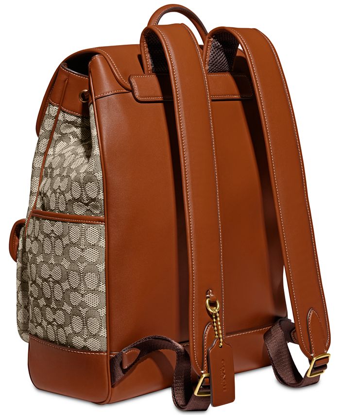 COACH Frankie Signature Printed Colorblocked Backpack Macy's