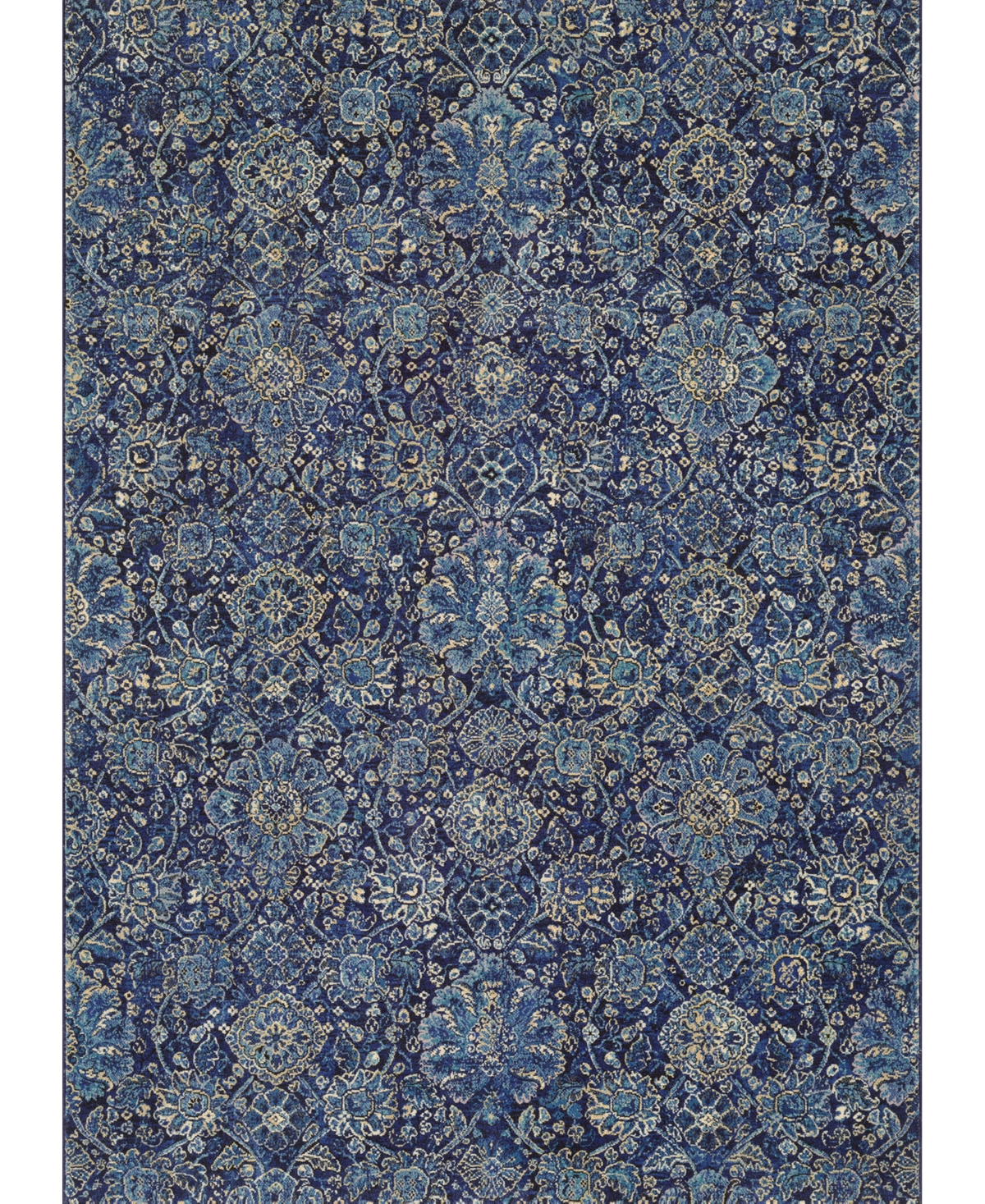 Couristan Easton Winslet 6'6in x 9'6in Area Rug - Navy at RugsBySize.com