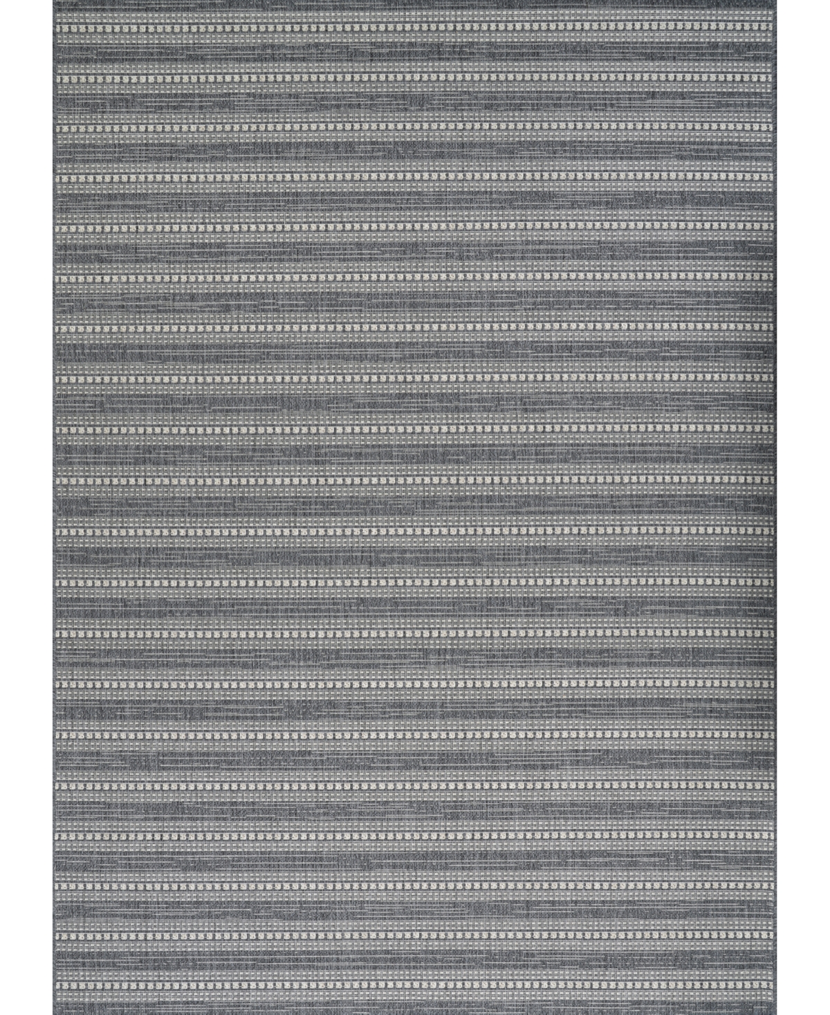 Couristan Afuera Beachcomber 5'3" X 7'6" Area Rug In Charcoal