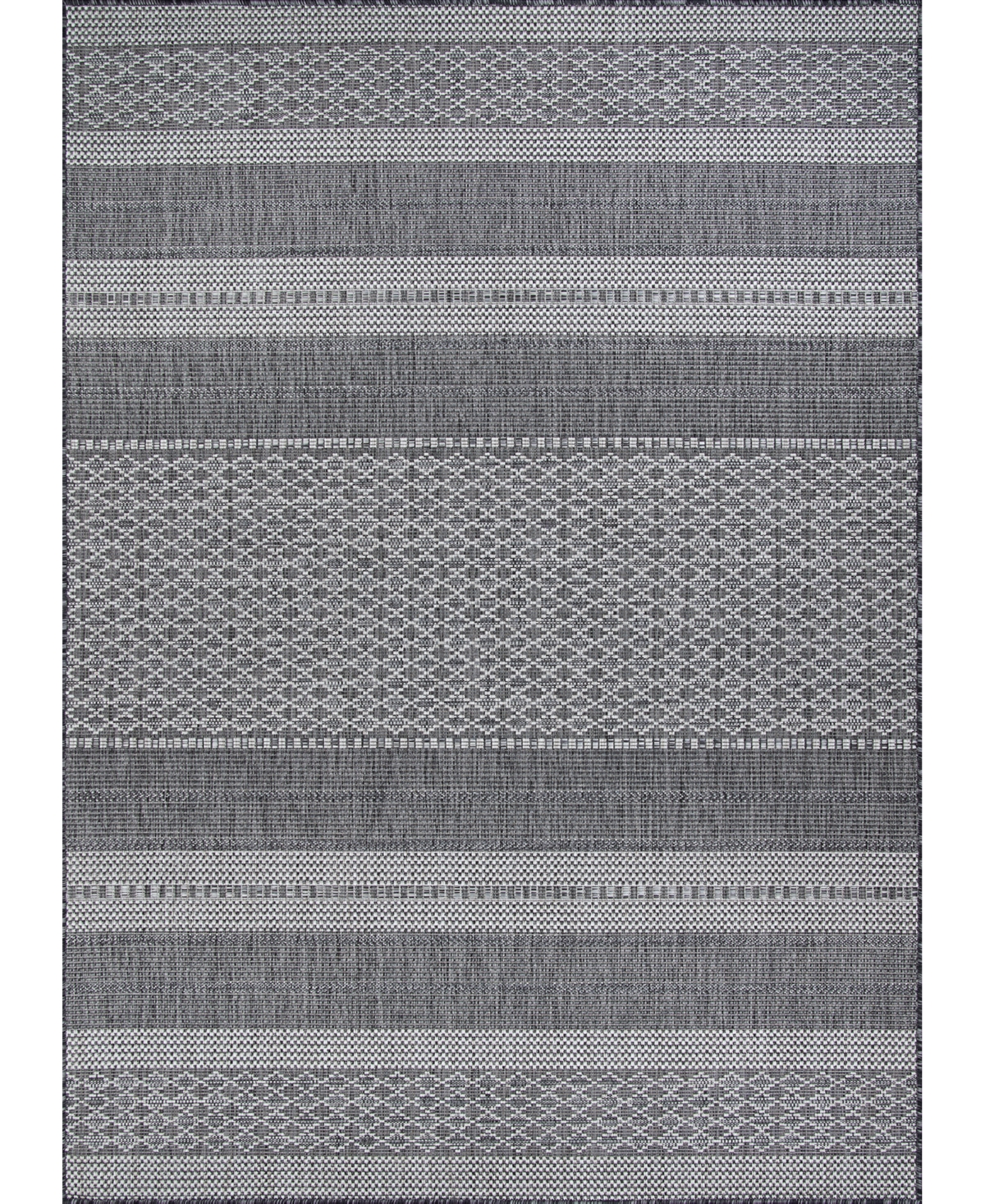 Couristan Charm Yukon 7'10in x 10'9in Area Rug - Gray