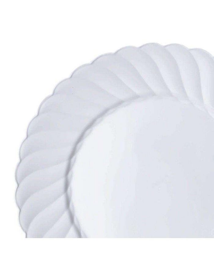 Smarty Had A Party 9" White Flair Plastic Buffet Plates (180 Plates) Macy's
