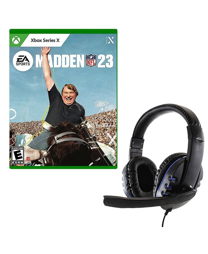 Madden NFL 23 Game and Universal Headset for Xbox Series x