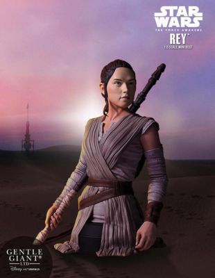 The Force Awakens Rey Figure Statue | 6-Inch Character Resin Bust