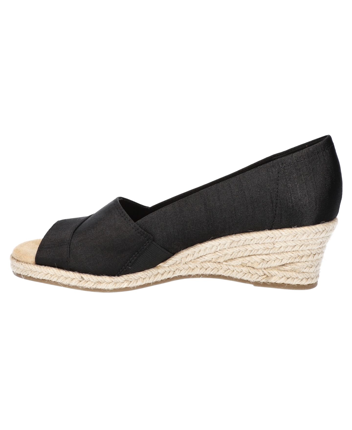 Женские сандалии Easy Street Jasper Super Flex Espadrille, цвет: Чёрный шёлковый — фото 6