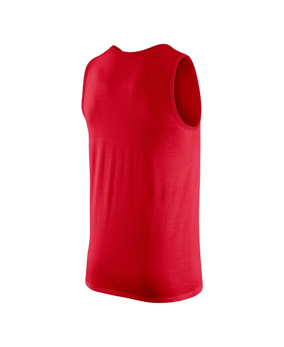 Men's NikeOhio State Buckeyes Futura Performance Scoop Neck Tank Top - Scarlet
