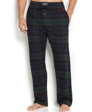 UPC 043935533557 product image for Polo Ralph Lauren Men's Plaid Flannel Pajama Pants | upcitemdb.com