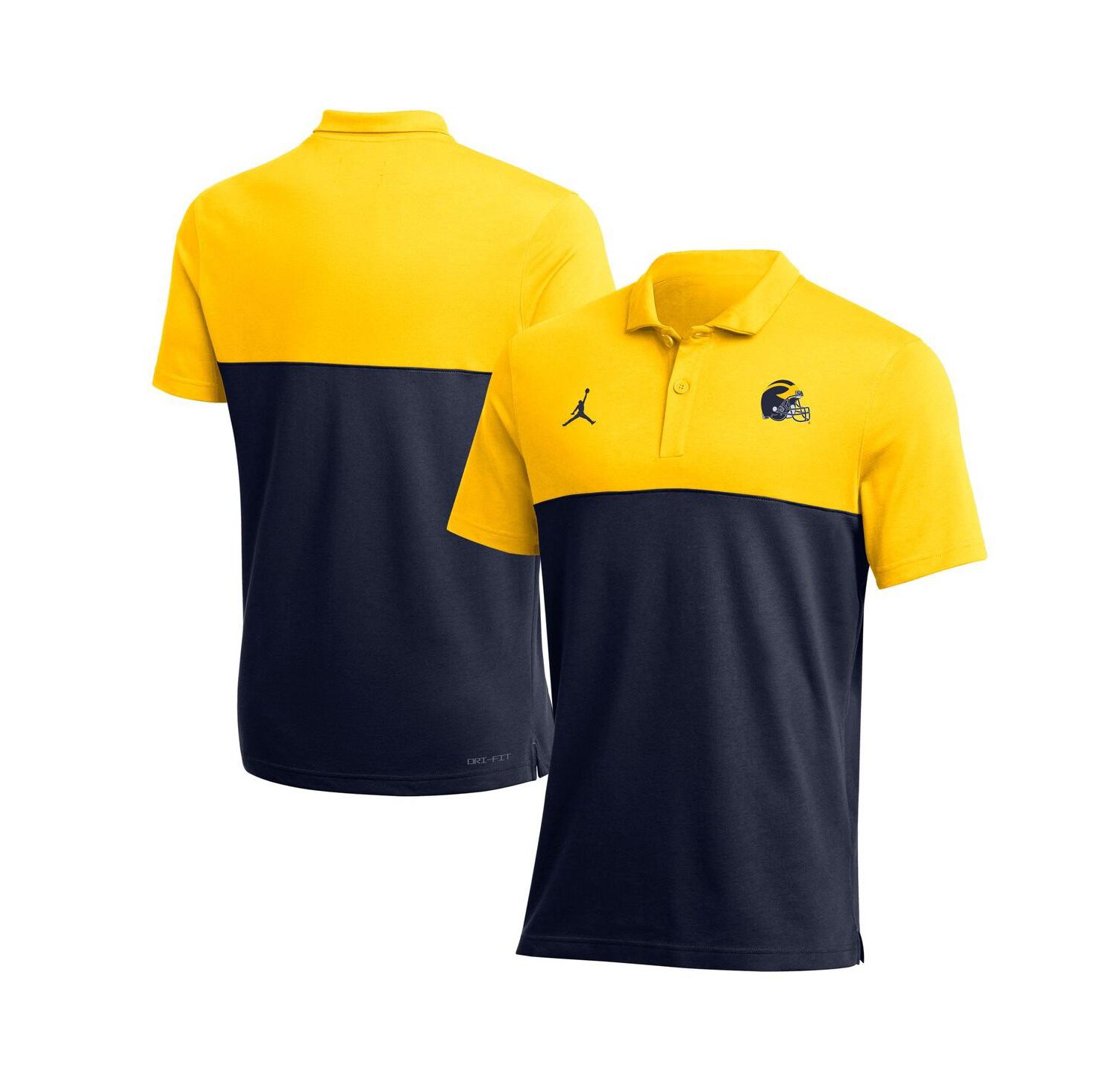 Men's Maize Michigan Wolverines 2022 Coaches Performance Polo Shirt