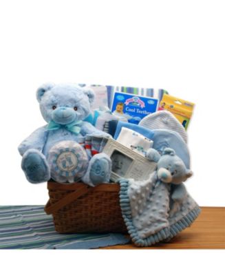New In Baby Gi Blue Teddy Cotton Gift Set main image 0