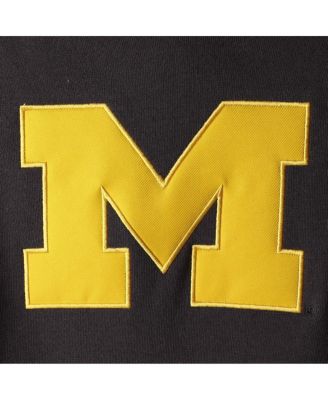 Women's Charcoal Michigan Wolverines Team Big Logo Pullover Hoodie