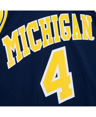 Men's Chris Webber Navy Michigan Wolverines Player Swingman Jersey