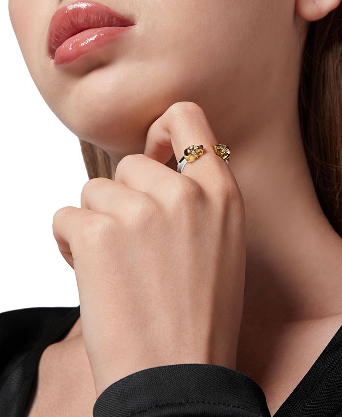 Philipp Plein Orecchini da Donna Cerchi Acciaio Inox IP Oro The Polso PJ1EA25EU