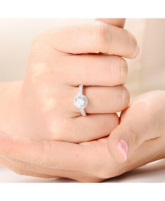 Sterling Silver Cubic Zirconia Traditional Ring