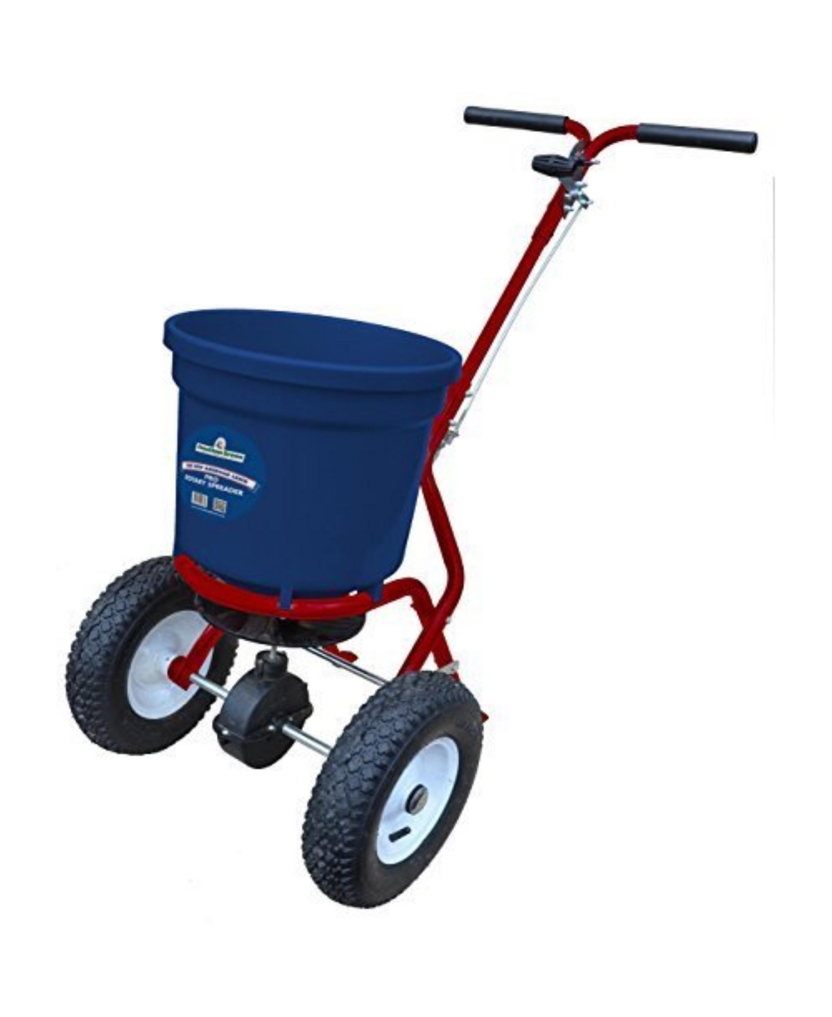 10938 New American Lawn Rotary Spreader, Deluxe - Light Heather Grey