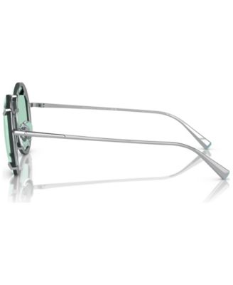 Women's Round Etched Metal Frame Sunglasses, TF3091