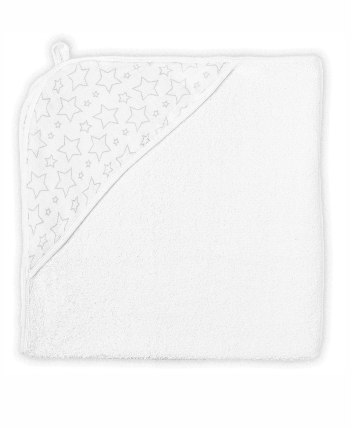 3 STORIES TRADING BABY BOYS AND BABY GIRLS STAR MUSLIN LINED HOODED TOWEL